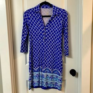 Lilly Pultizer collared knit dress, size XXS